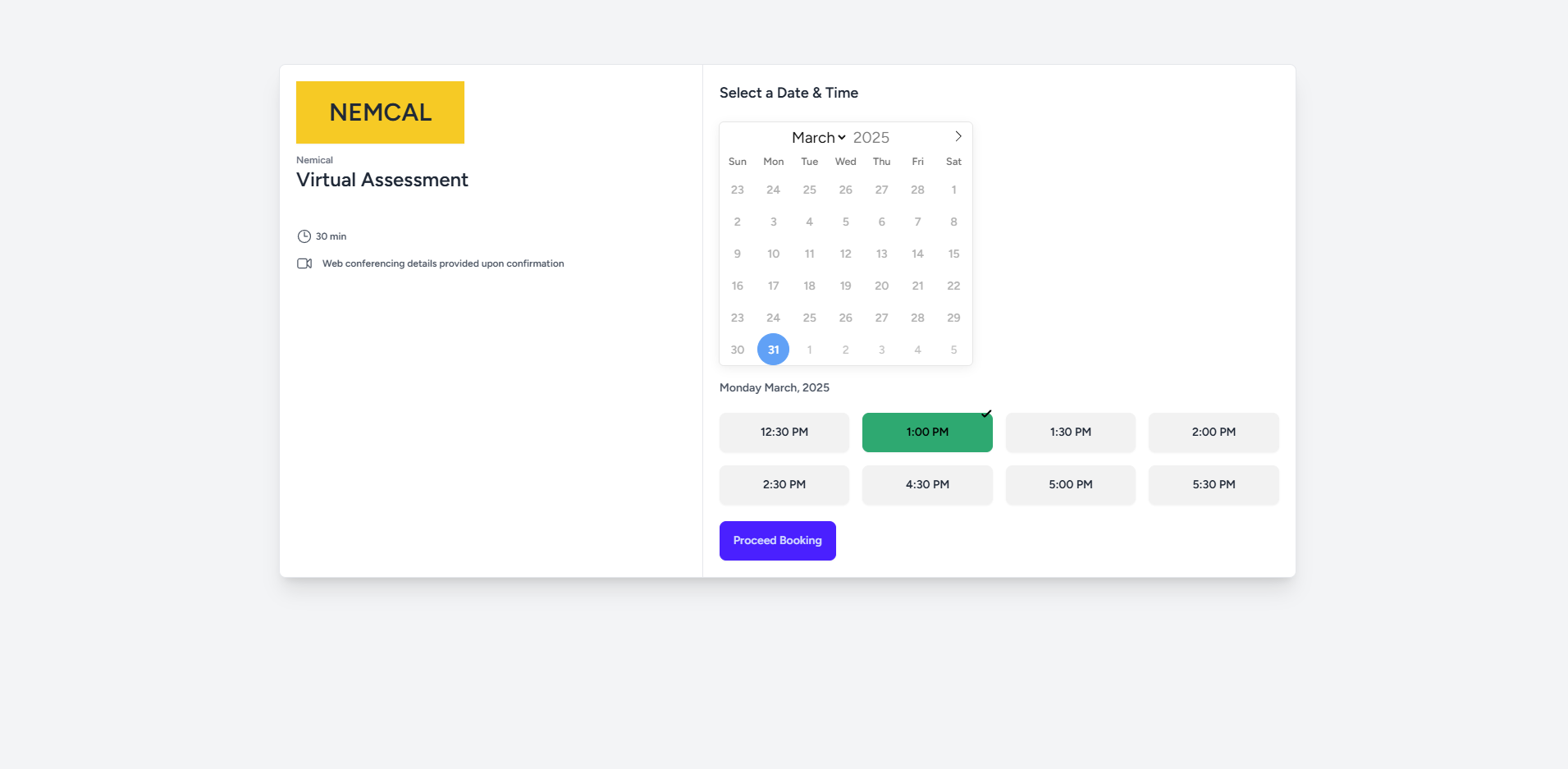 Calendly Appointment & Assesment CRM