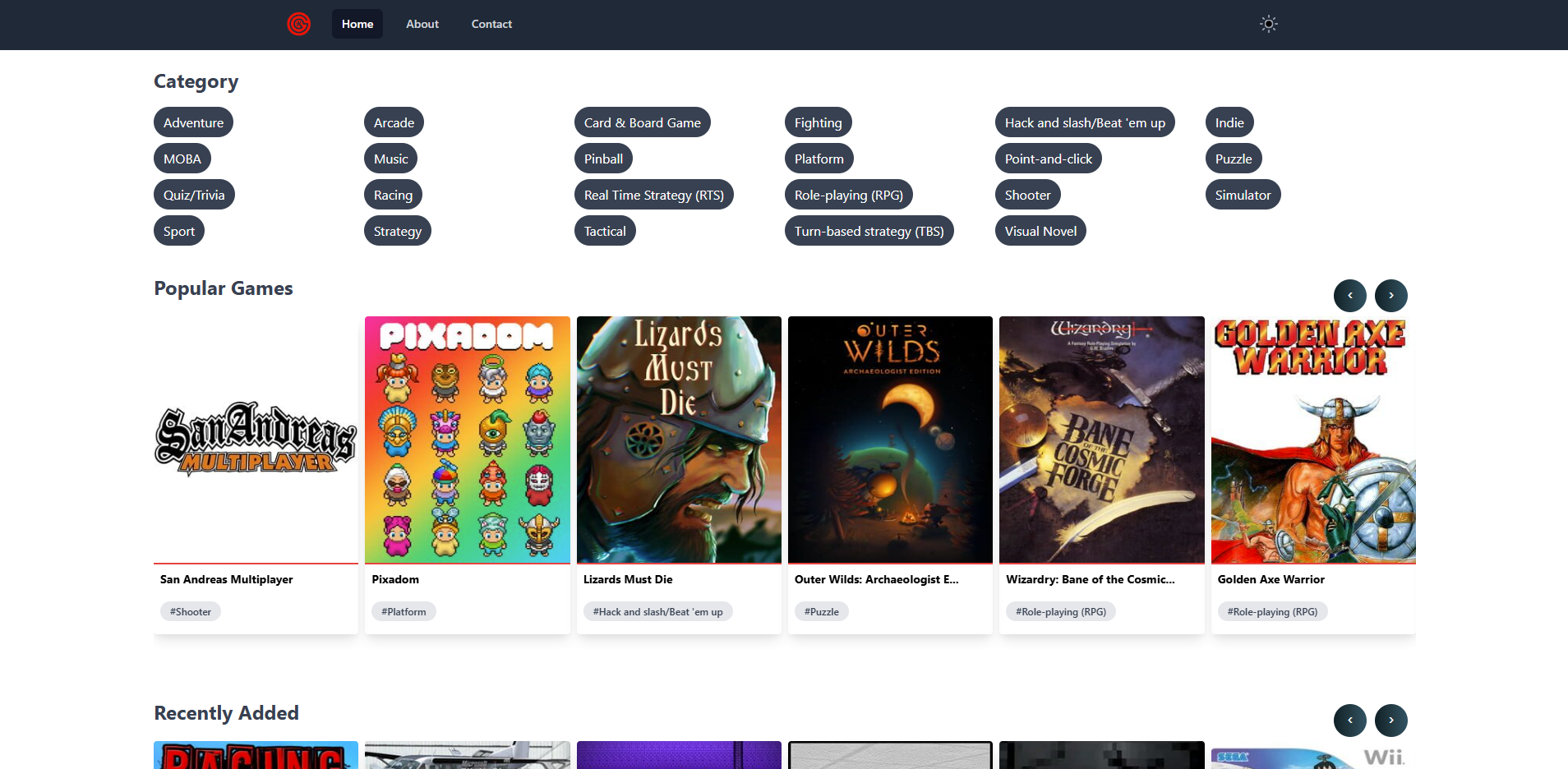 Game Review Website